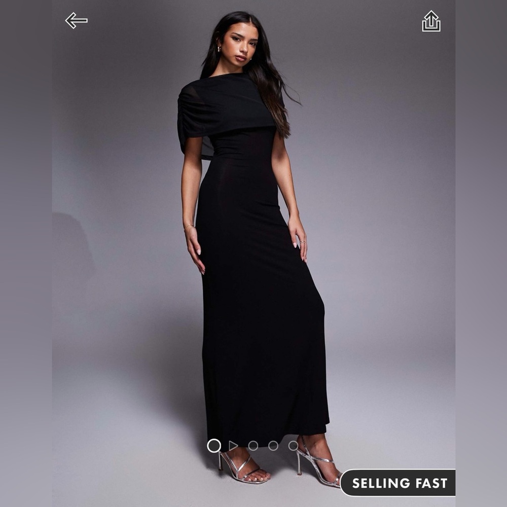 ASOS Elegant Black Maxi Dress